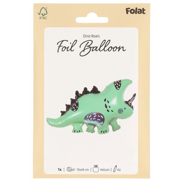 Folieballon Grøn Dinosaur