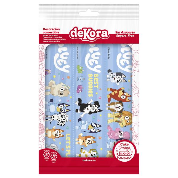 Spiseligt Kagebånd Bluey 21 x 5 cm 3-pak 17,5 g