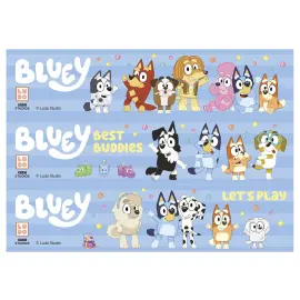 Spiseligt Kageb&aring;nd Bluey 21 x 5 cm 3-pak 17,5 g