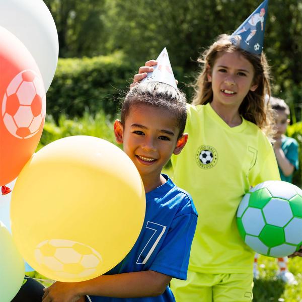 Latexballoner Fodbold Fødselsdagsfest 6-pak