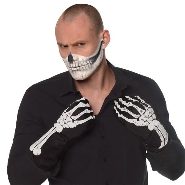 Skelethandsker Sort