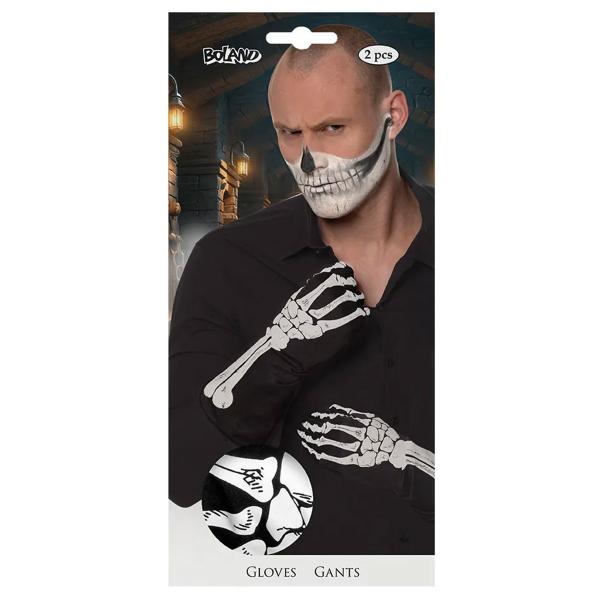 Skelethandsker Sort