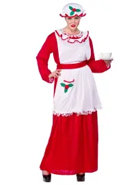 Mrs Santa Claus Kostume Voksen