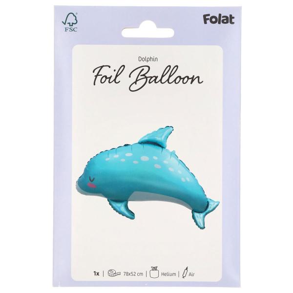 Folieballon Iriserende Delfin