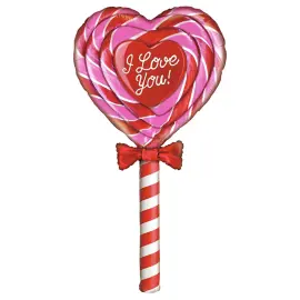 Stor Folieballon Love Slikkepind