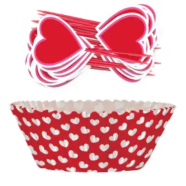 Muffinforme med Hjerter Sæt