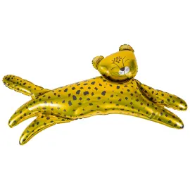 Folieballon Leopard Guld