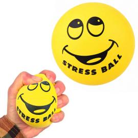 Stressbold Smiley Gul