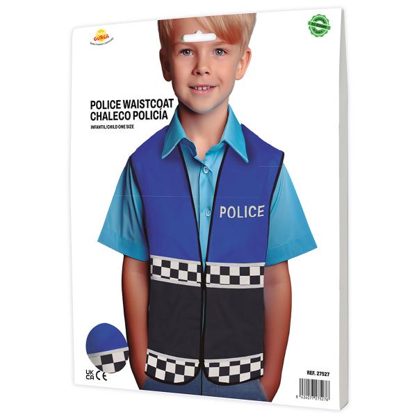 Politivest Blå/Sort Børn
