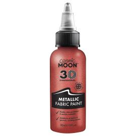 Cosmic Moon Metallisk Tekstilfarve Rød 30 ml