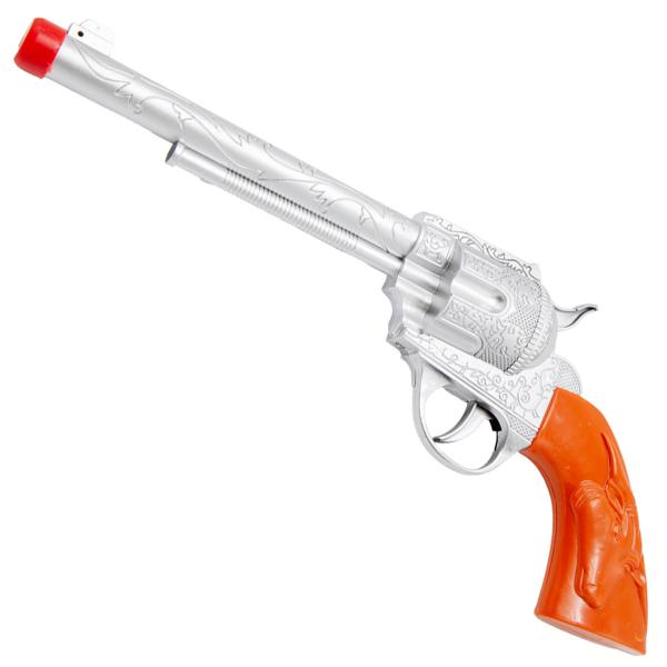 Cowboyrevolver med Sherifstjerne Sølv