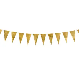 DIY Flagguirlande Guld