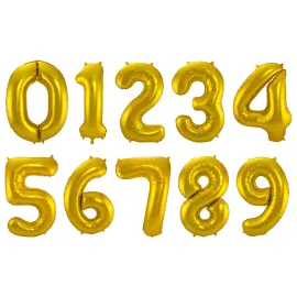 Talballon Guld 86 cm