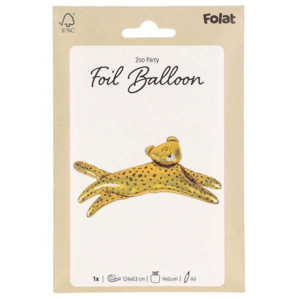 Folieballon Leopard Guld