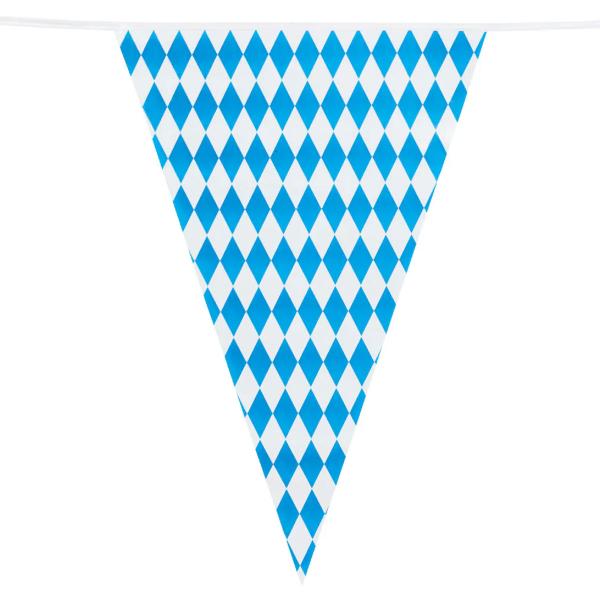 Vimpelguirlande Bayern Blå/Hvid