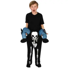 Carry Me Skelet Kostume B&oslash;rn