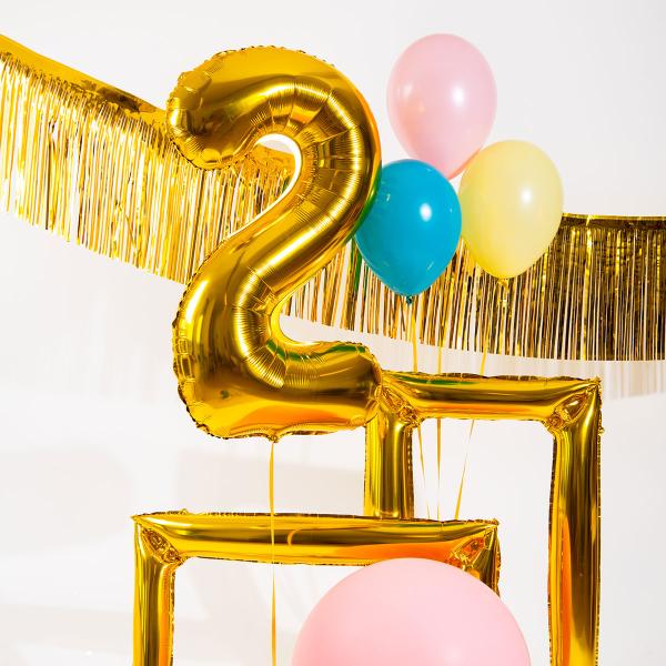 Talballon Guld 86 cm