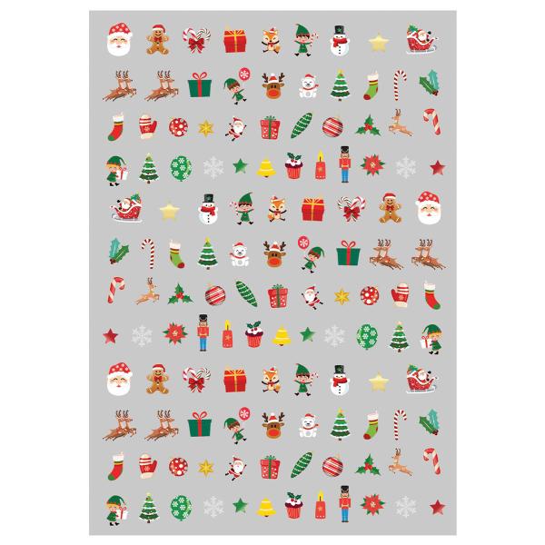 Juleklistermærker til Negle