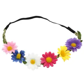 Hårbånd med Farverige Blomster