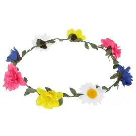 Blomsterkrans med Flerfarvede Blomster