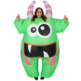 Oppusteligt Monster Kostume Gr&oslash;n