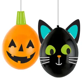 DIY Halloween Balloner Kat & Græskar