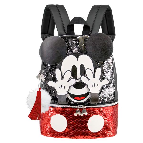 Mickey Mouse Rygsæk med Pailletter Børn
