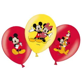 Mickey Mouse og Venner Balloner Gule & Røde