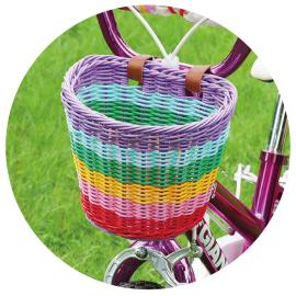 Regnbue Cykelkurv til B&oslash;rn 6 x 19 x 15 cm