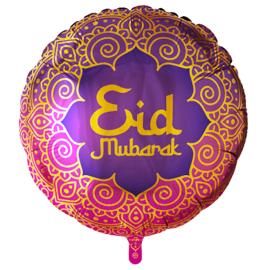 Eid Mubarak Rund Folieballon 46 cm