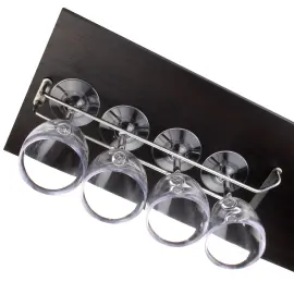 Hængende Glasstativ Sølv 40 cm