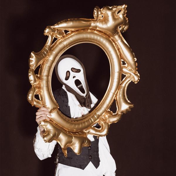 Spøgelsesmaske med Stofbagside