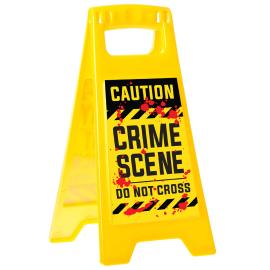 Halloween Skilt Caution Crime Scene