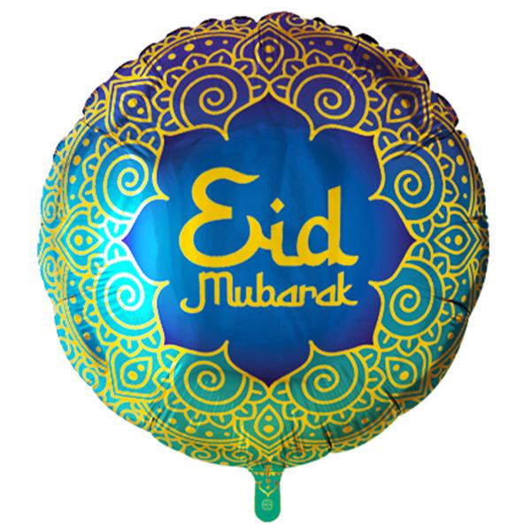 Eid Mubarak Rund Folieballon 46 cm