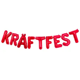 Ballonguirlande Kr&auml;ftfest R&oslash;d 35 cm