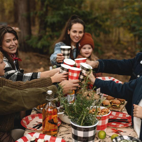 Ternede Papkrus Sort og Rød 6-pak