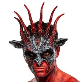 D&aelig;monmaske med Horn