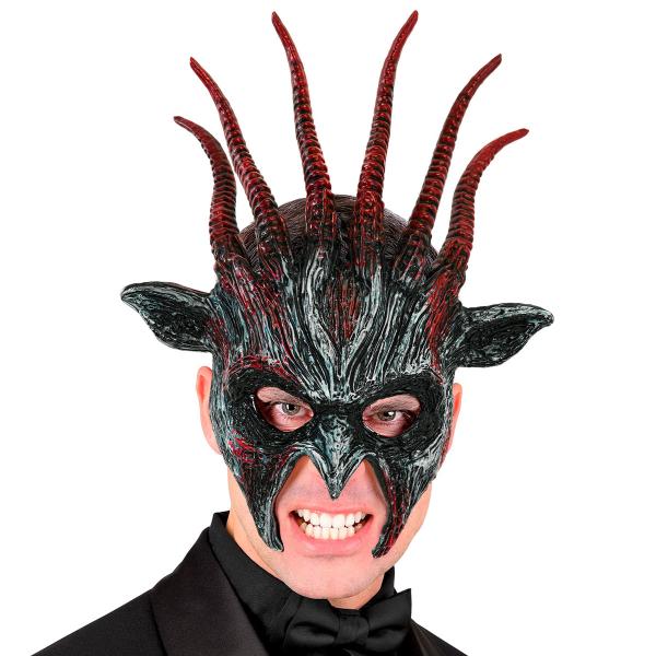 Dæmonmaske med Horn