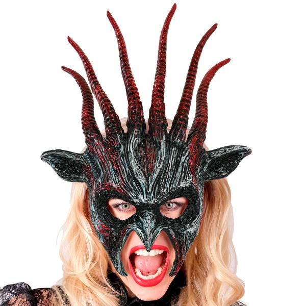 Dæmonmaske med Horn