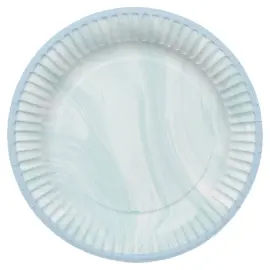 Paptallerkener Marble Blue