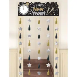 Dørgardin Happy New Year