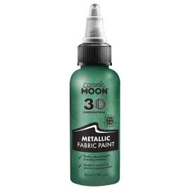 Cosmic Moon Metallisk Tekstilfarve Grøn 30 ml