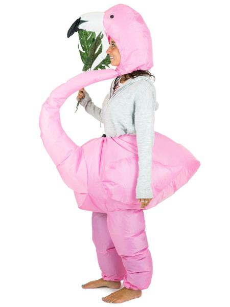 Oppustelig Flamingokostume