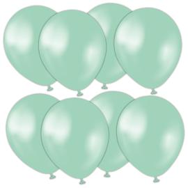 Miniballoner Perlegrøn 13 cm