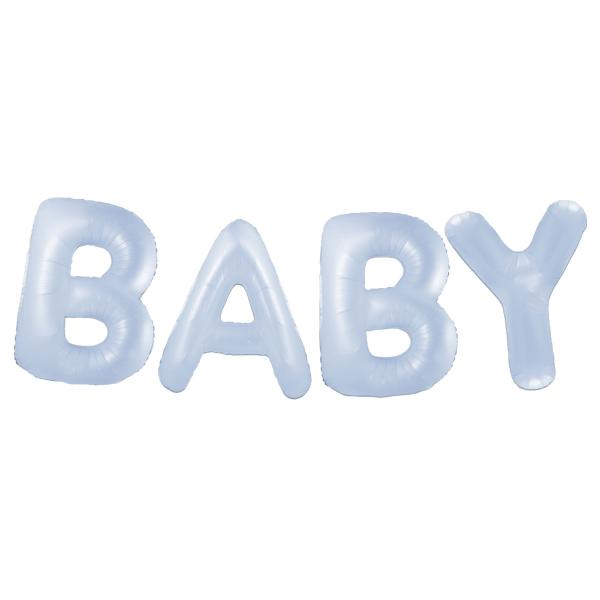 Ballonguirlande Baby Pastel Blå