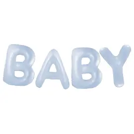 Ballonguirlande Baby Pastel Blå