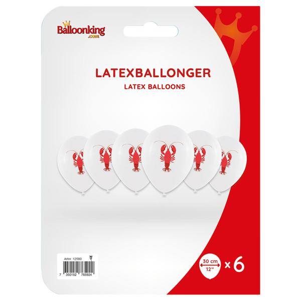 Latexballoner Krebs 6-pak