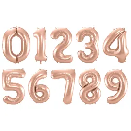 Talballon Ros&eacute;guld 86 cm