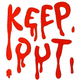 Vinduesklistermærker Keep Out