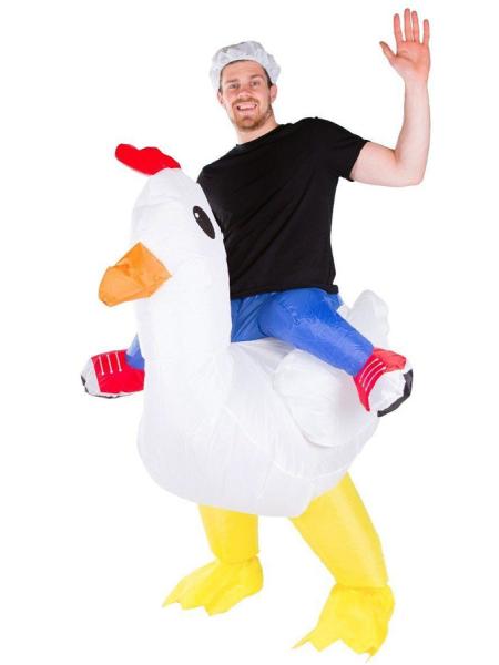 Oppustelig Kyllingekostume